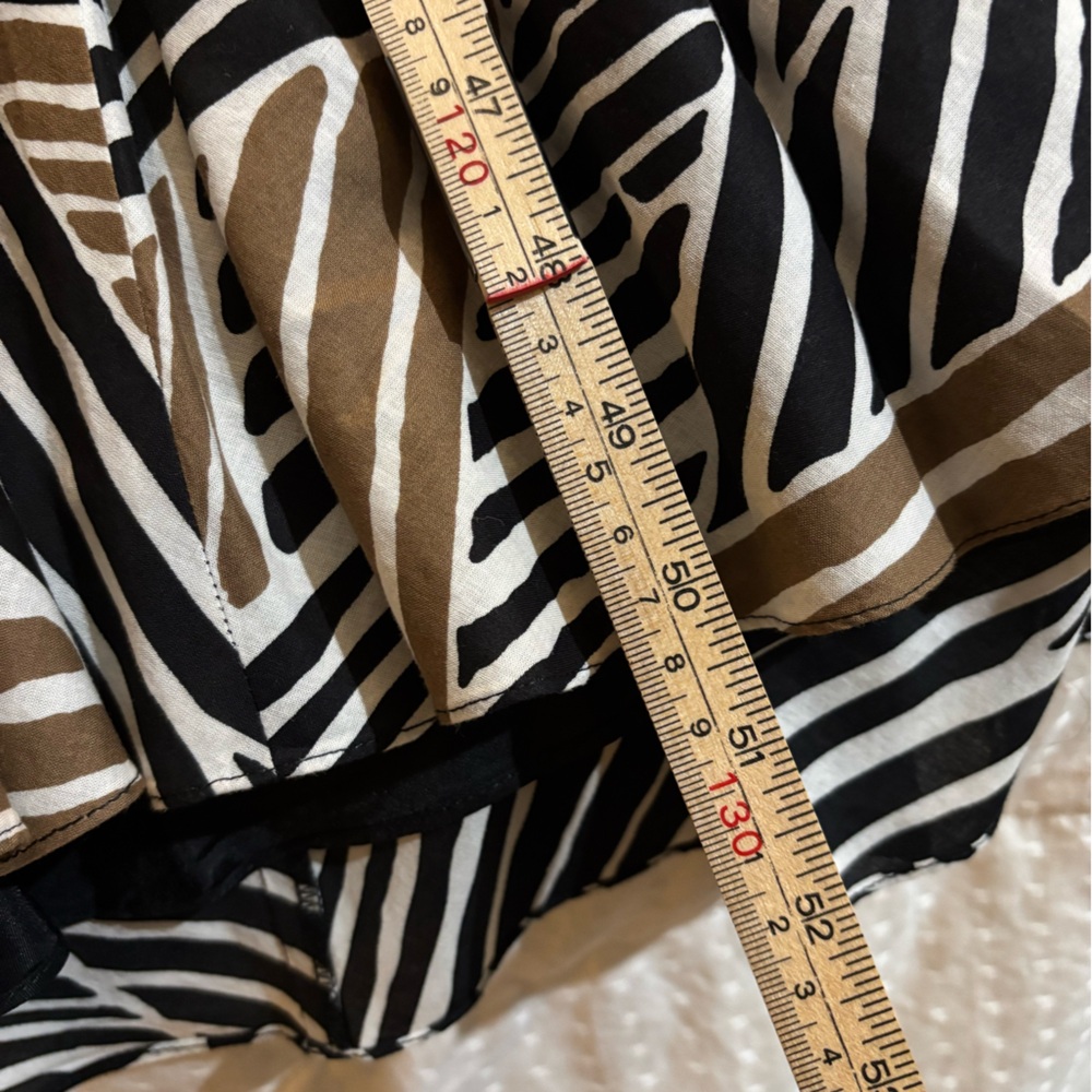 Talbots Black and Tan Patterned Maxi Dress Size 12 - Picture 11 of 11